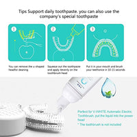 U Shape 360 Degree Automatic Lazy Sonic Electric Toothbrush Cold Blue Light Tooth Whitening Tool Ultrasonic Tooth Cleaner Brush