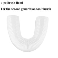 U Shape 360 Degree Automatic Lazy Sonic Electric Toothbrush Cold Blue Light Tooth Whitening Tool Ultrasonic Tooth Cleaner Brush