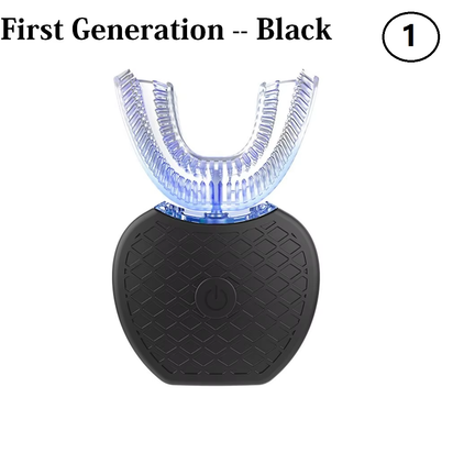 U Shape 360 Degree Automatic Lazy Sonic Electric Toothbrush Cold Blue Light Tooth Whitening Tool Ultrasonic Tooth Cleaner Brush