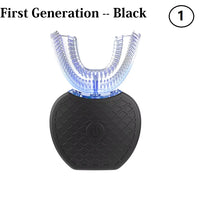 U Shape 360 Degree Automatic Lazy Sonic Electric Toothbrush Cold Blue Light Tooth Whitening Tool Ultrasonic Tooth Cleaner Brush